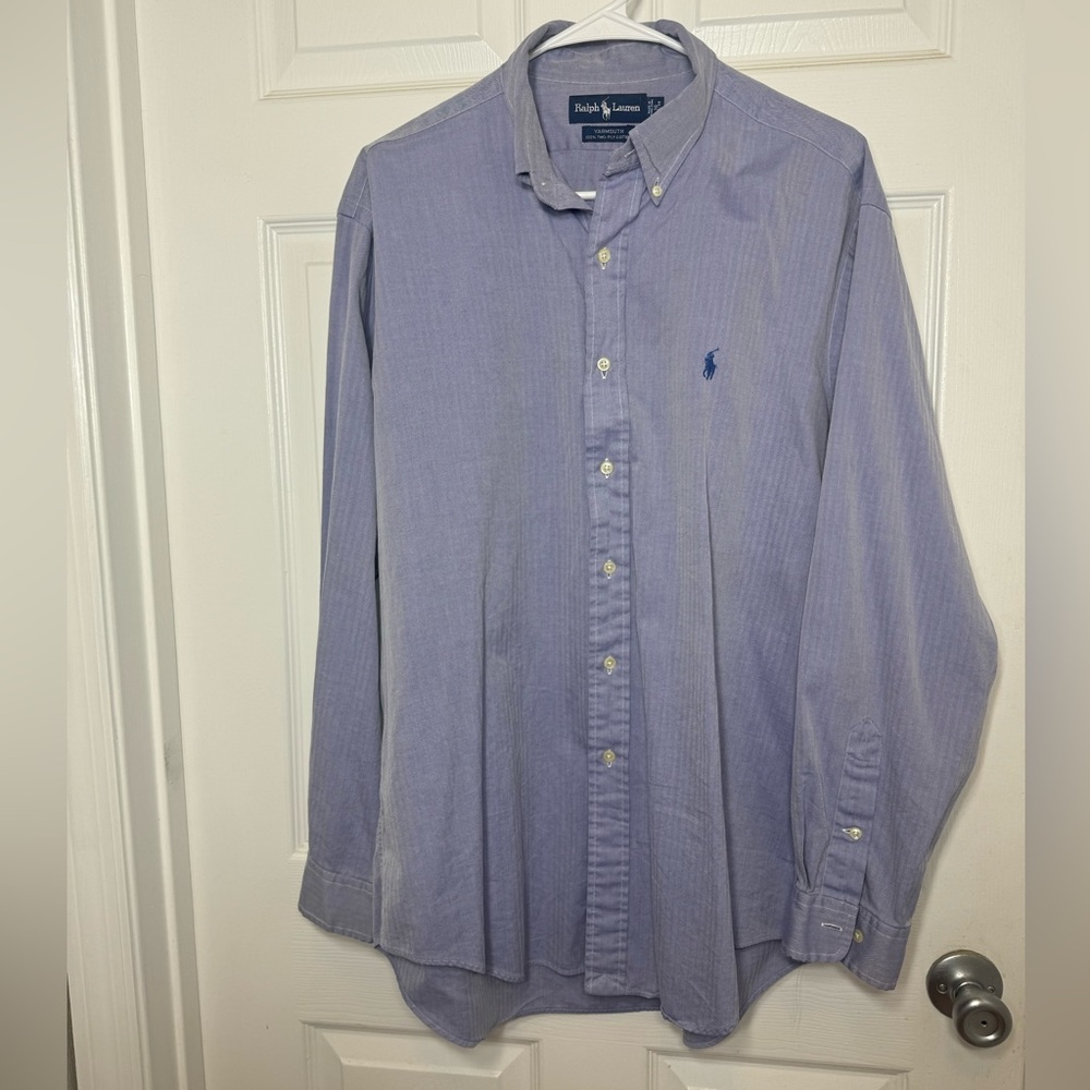 Ralph Lauren Blue Casual Button Down Shirt